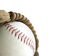 Baseball glove & ball
